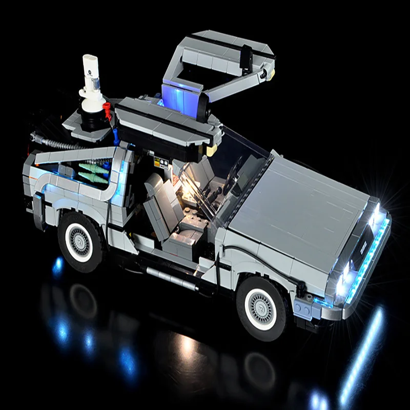 LED Lights For 10300 Back to the Future Decorative Lamp With Battery Box (Not Include Lego Building Blocks)