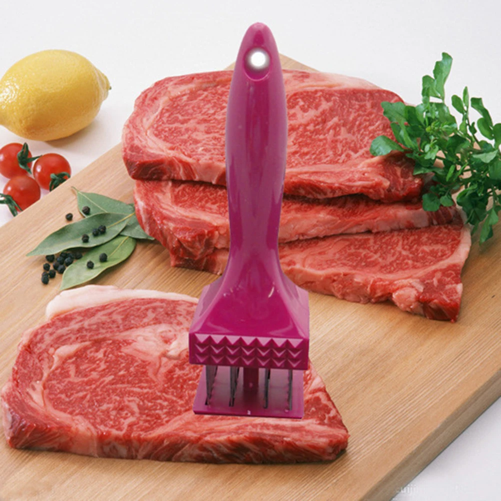 

Pine Needles Meat Tenderizer Stainless Steel Steak Loosening Machine Professional Kitchen Tool For Home Chefs With Comfort Grip