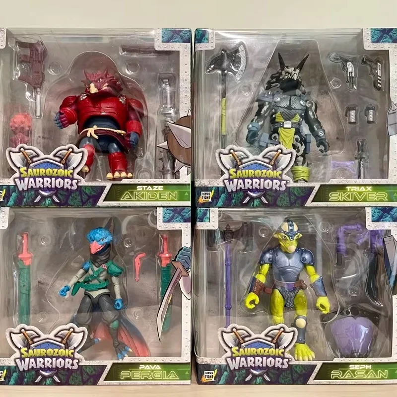 Echt 6-Inch Bfs Boss Buster Dino Wave 1 En 2 Triceratops Stegosaurus Ceratops Actiefiguren Collectie Model Speelgoed geschenken