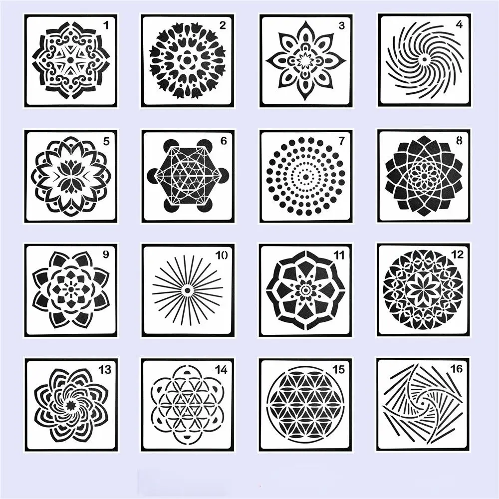

New DIY Craft Album Decorative Embossing Mandala Auxiliary Scrapbooking Painting template Layering Stencils