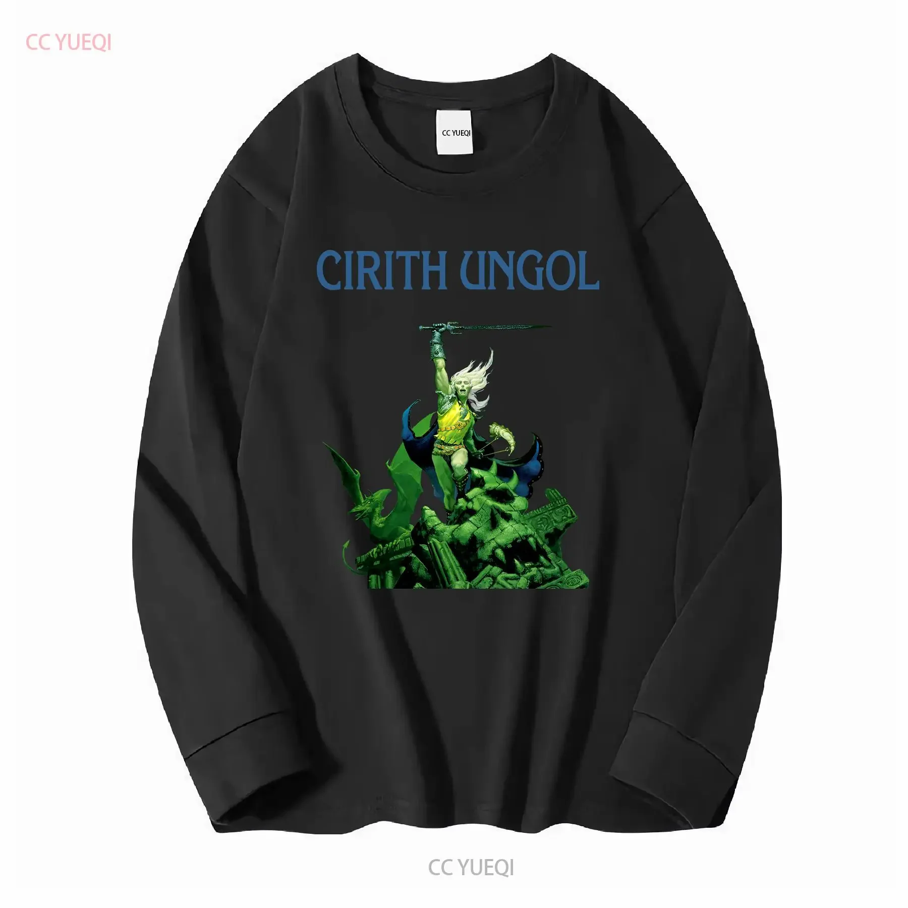 CIRITH UNGOL FROST AND FIRE '80 PAGAN ALTAR Men Black T Shirt S 3XL Q2345 vintage Washed Unisex Breathable
