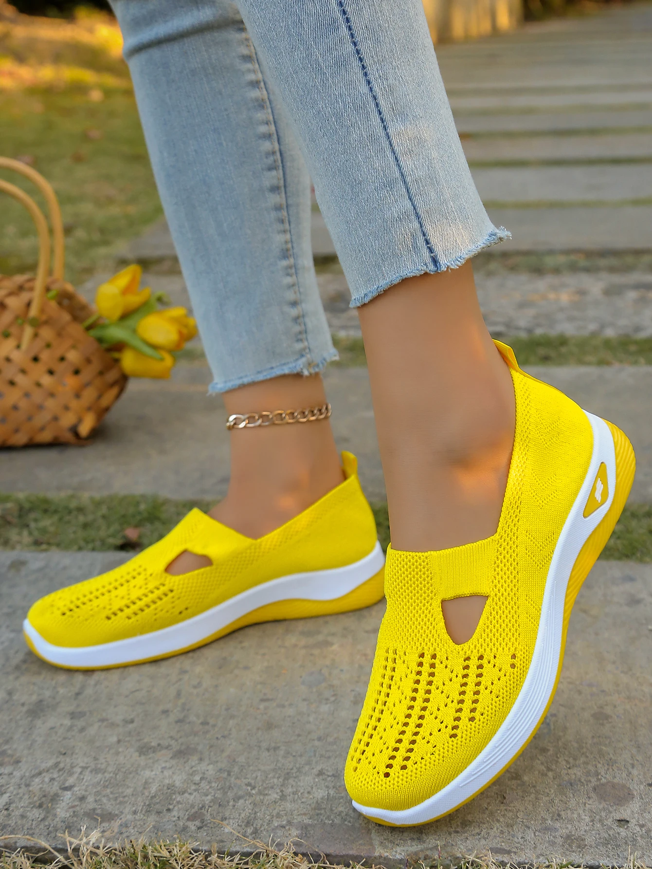 Damen-Sneaker, atmungsaktive Schuhe, Mesh-Low-Top-Schuhe mit weicher Sohle, leichte Damenschuhe, Sommerschuhe für Damen, Schuhe mit kostenlosem Versand – Detail 8