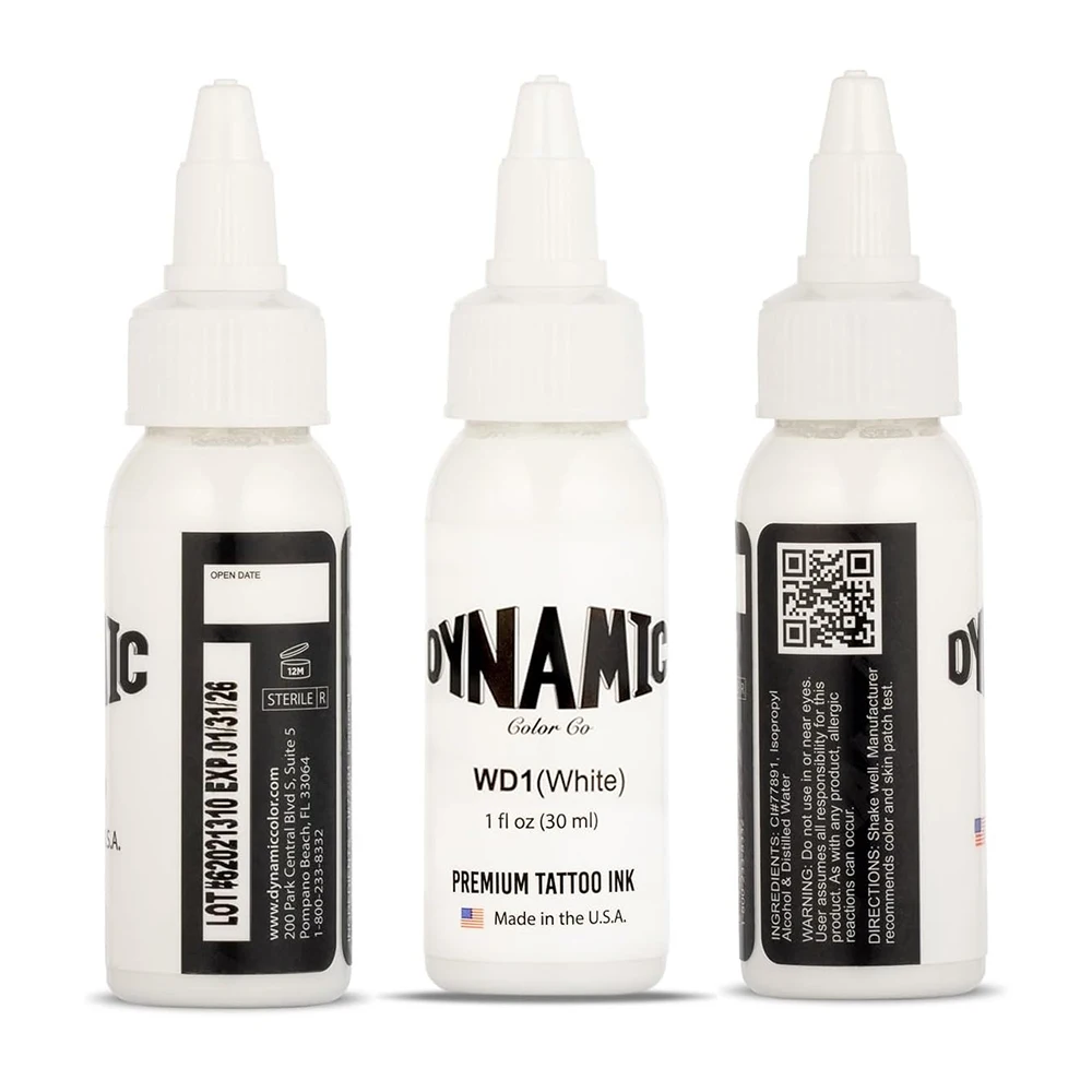 

30ML WD1 Professional White Tattoo Ink Body Art Tattoo Ink Vibrant Vegan Long Lasting No Color Loss Tattoo Ink (30ml/ Bottle)