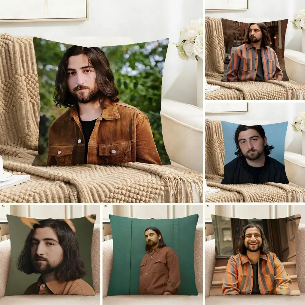 Indie Folk Acoustic Noah Kahan Cushion Cover Cozy Pillowcase Holiday House Interior Sofa Bedroom Accessories