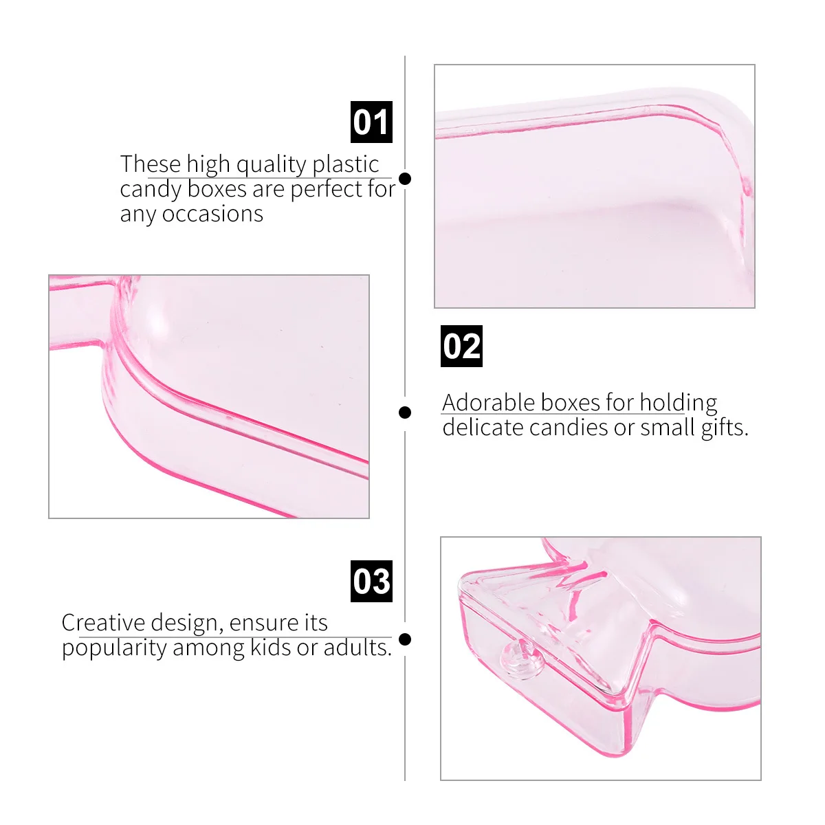 

12Pcs Candy Box Cute Gift Box for Candies Chocolates Mini Candy Storage Case Party Favor Boxes for Christmas Shower