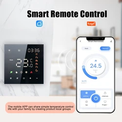 Smart Thermostat 3a/16a digital intelligent programmier bar LCD-Display Touchscreen Fußboden heizung Temperatur regler