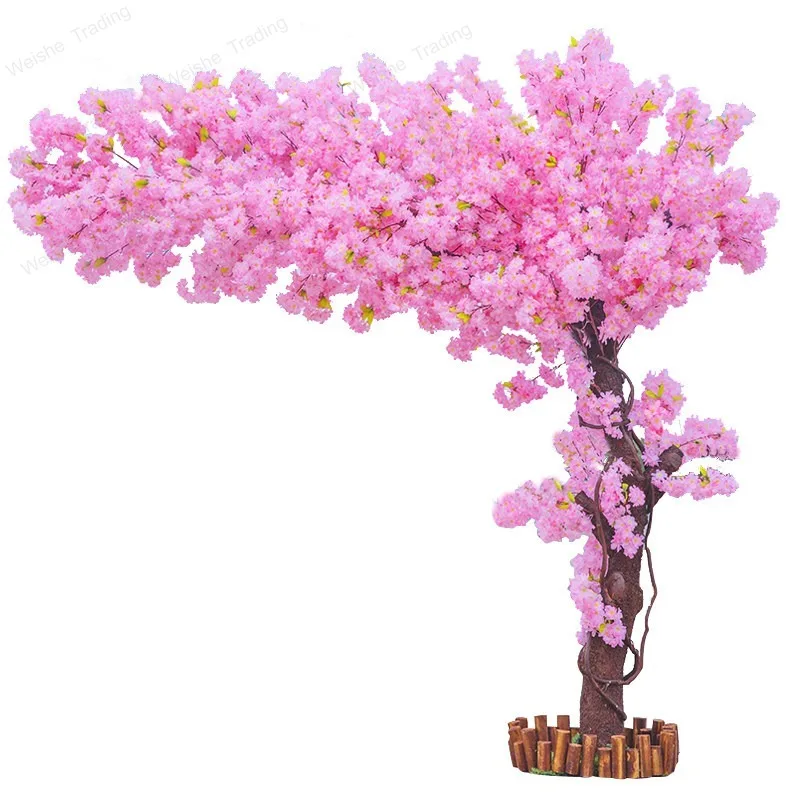 

Simulation cherry blossom tree fake peach blossom tree wishing tree indoor and outdoor shopping mall hotel window