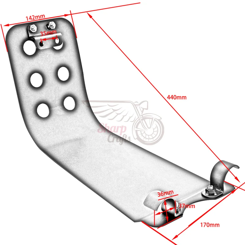 Mudguard Accessories Engine Guard Skid Plate Cover For Triumph Bonneville SE T100 T214 T120 Thruxton Scrambler 900 Steve Mcqueen - view 2