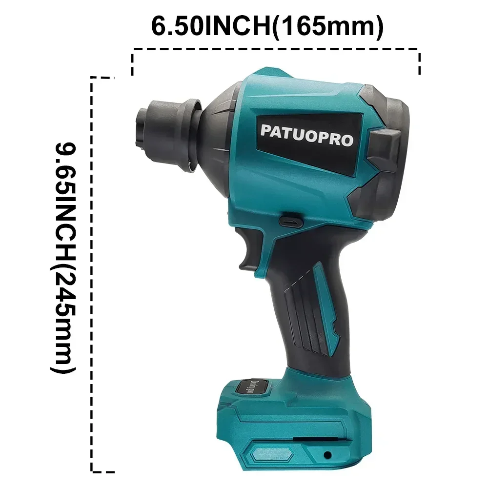 Bezszczotkowa dmuchawa powietrza Wielofunkcyjna dmuchawa akumulatorowa Przenośne elektronarzędzie domowe do akumulatora Makita 18 V (bez akumulatora)