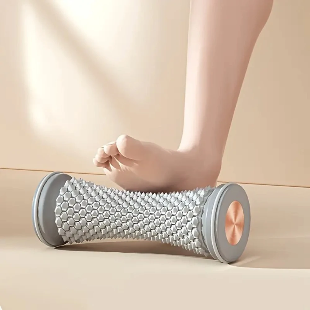 1 Pc Foot Massage Roller with Speed Control, Textured Deep Tissue Foot Massager for Yoga & Fitness, Compact Ergonomic Curved Des