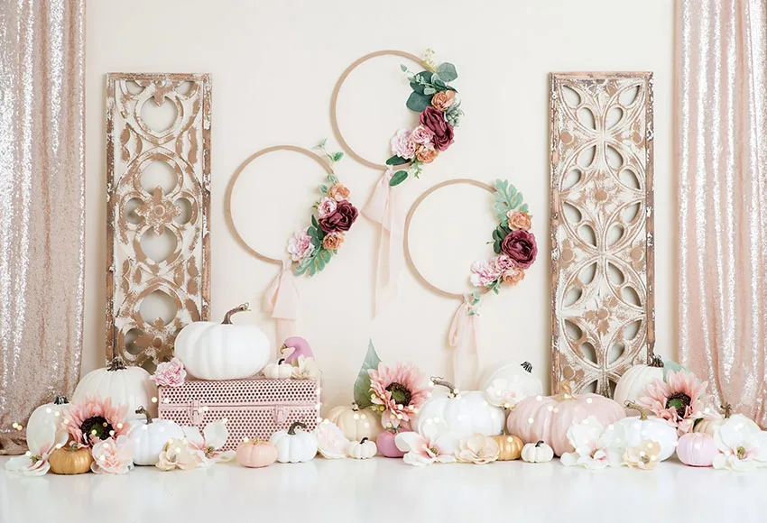 Mehofond التصوير خلفية البوهيمي نمط بالون فتاة صبي 1st حفلة عيد ميلاد كعكة سحق الزينة خلفية استوديو الصور