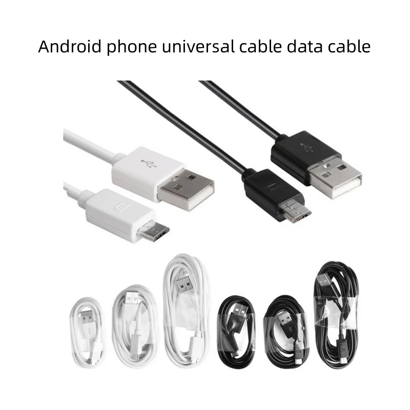 1pc Micro Usb Universal Data Cable Standard Head Rechargeable Long Parachute Cable 1m /1.5m/ 2m Micro Usb Port For Android Phone