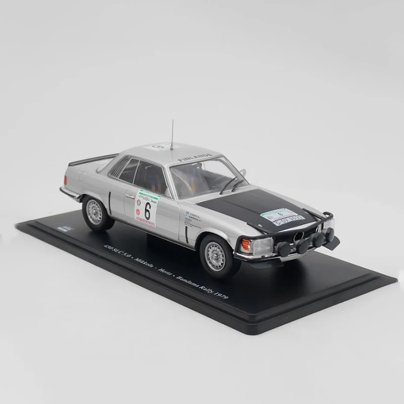 IXO Diecast 1:24 Scale 450 SLC WRC 1979 Rally Race Alloy Classic Car Model Finished Product Simulation Toy Static Model Display