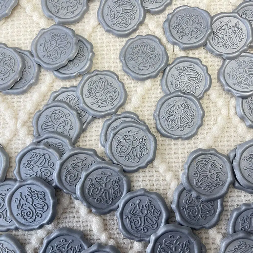 

20Pcs Steric Sealing Wax Stickers Textured Retro Package Seal Decals Invitation Letter Relievo Wrapping Sealing Stickers
