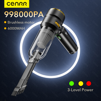 CENRR Powerful Car Vacuum Cleaner Portable 998000PA HandHeld Cordless Vacuum Cleaner Wireless Car Cleaner Robot Cleaning Machine