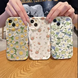 Floral Flower Case For Samsung Galaxy S25 S24 S23 Ultra S22 S21 Plus S20FE S23FE S24FE S21FE A15 cover Clear