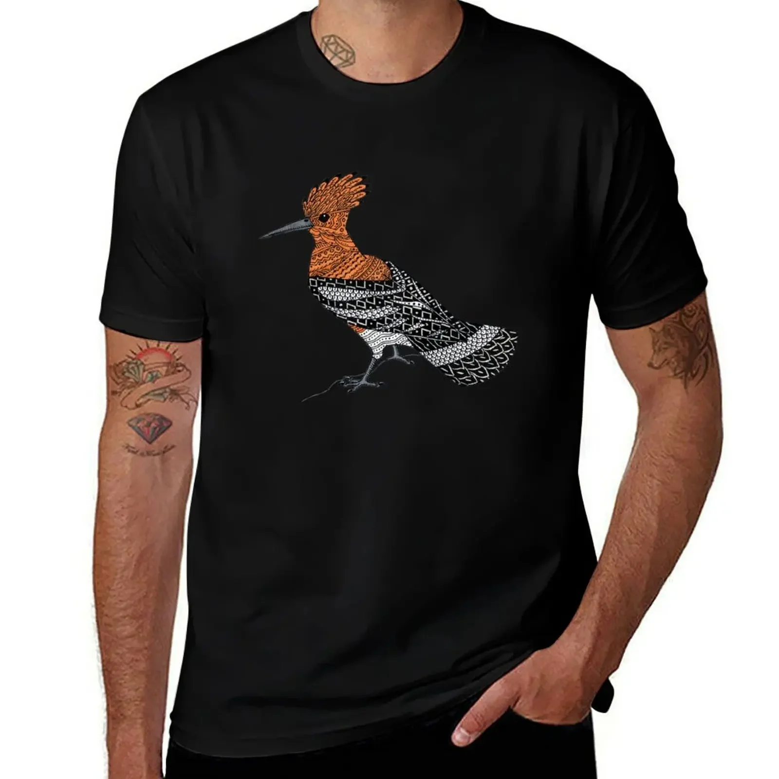 Hoopoe T-Shirt shirts graphic tee tops plain sports fans mens plain t shirts