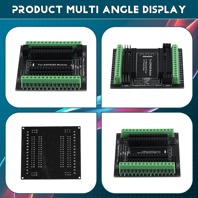 ESP8266 Expansion Board 30Pins GPIO 1 Into 3 Breakout Board Compatible With ESP8266 ESP-12E Nodemcu Development Board