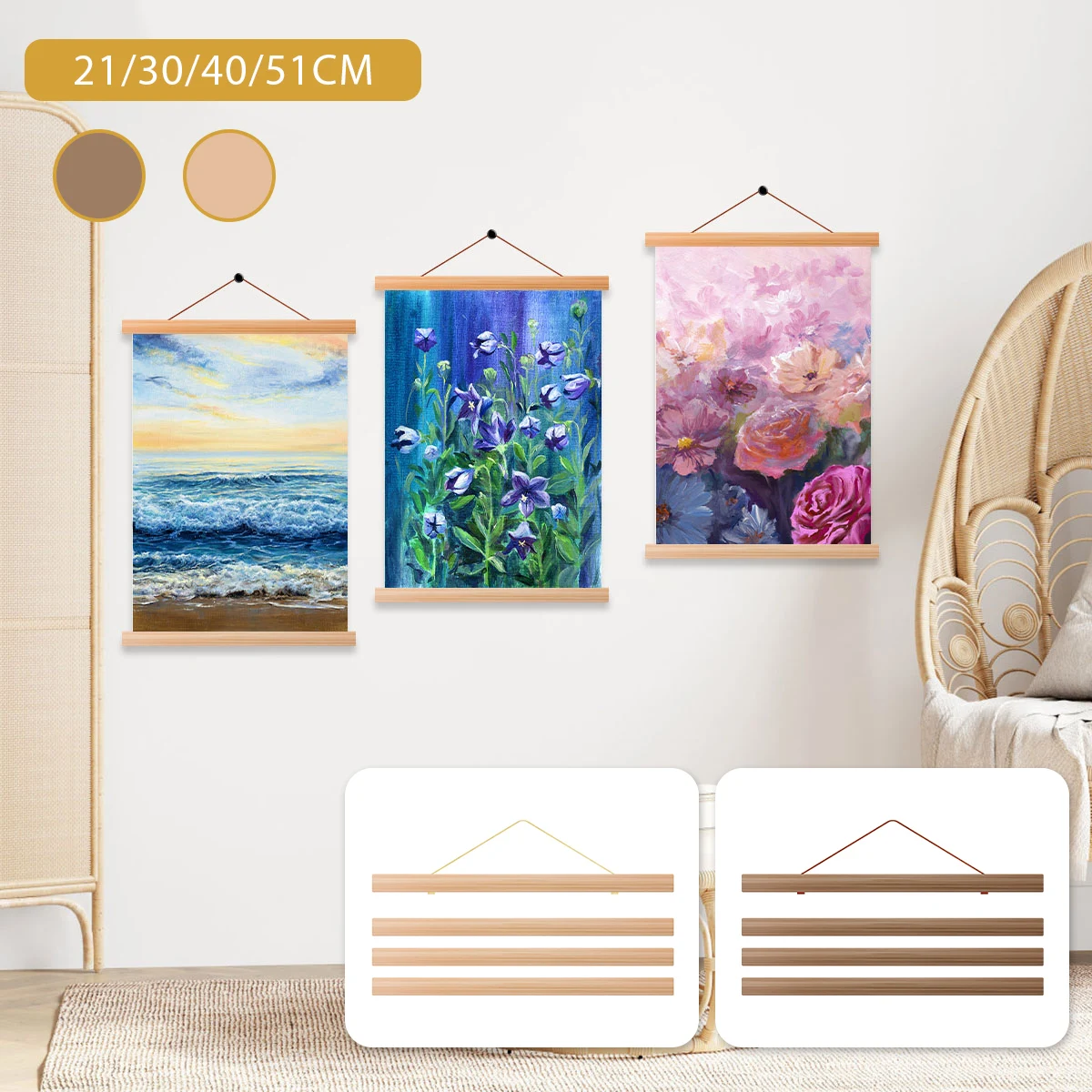 Porta Poster in Legno con Supporti Magnetici: La Soluzione Perfetta per Decorare con Stile e Facilità
