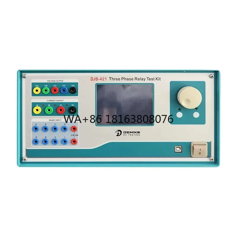 DJB-421 Three-Phase Relay for Test Kit Electronic Relay Protection Calibrator with 1-Year Warranty  English Version
