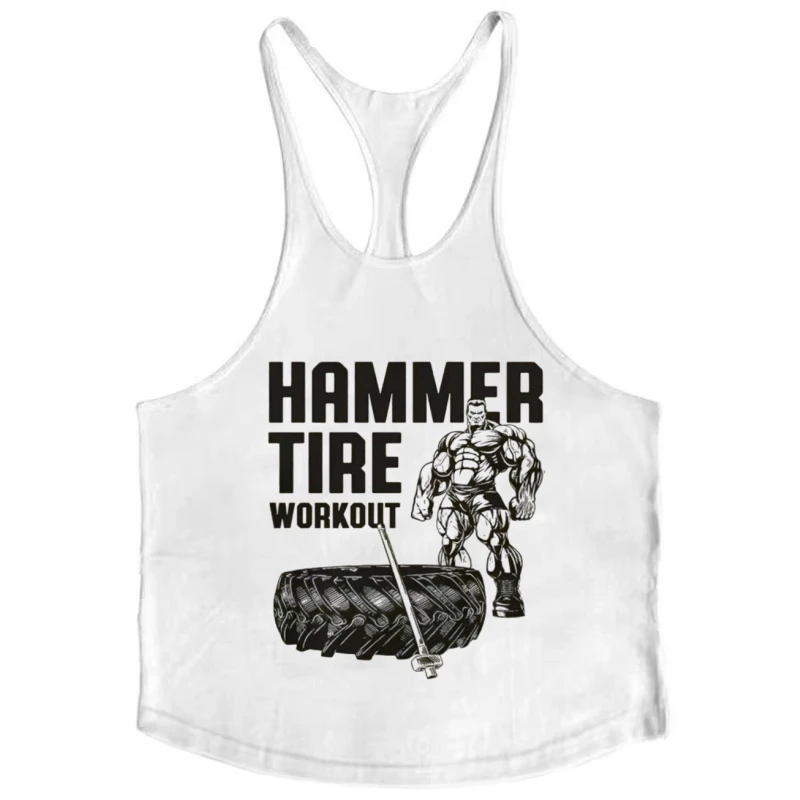 Men's Muscle Gym Stringer Vest - Fitness Cotton Bodybuilding, Soft Fabric Breathable and Comfortable, Suitable for Exercise