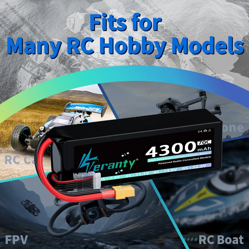 TERANTY 4S Lipo Battery 4300mA - đánh giá và giá Rc Hobby Trucks
