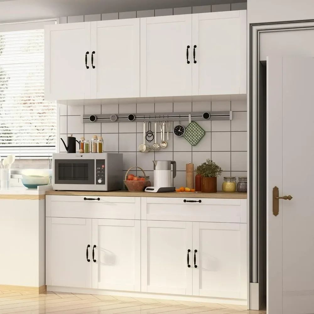 Kitchen Cabinet, Wall Mounted Storage Sideboard, Storage with Shelves, Utility Console Dining Cupboard, Cabinets Kitchen