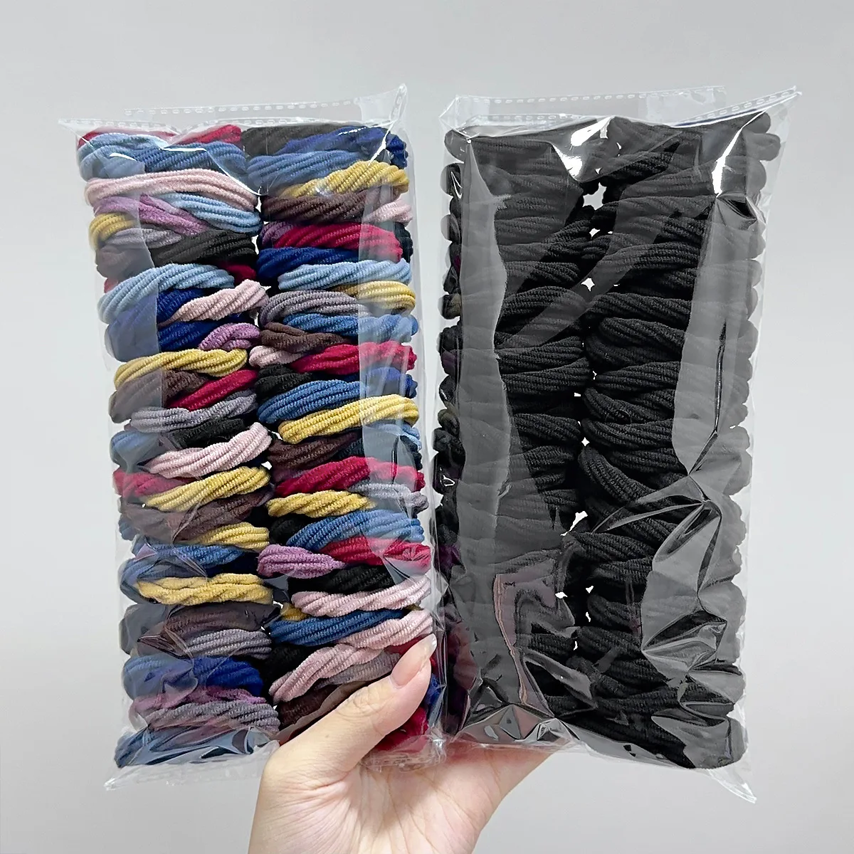 50PCS/Set Colorful Seamless Elastic Hair Bands For Women Girls Pongtail Holder Hair Tie Rubber Band Hairband Hair Accessories