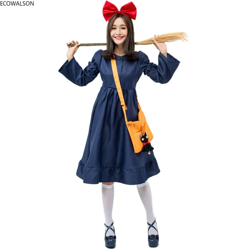 Kiki\'s Delivery Service Kiki Exported To Japan Cosplay Costumes for Adults Minimalist Japanese Witch Little Witch Clothes Toys30