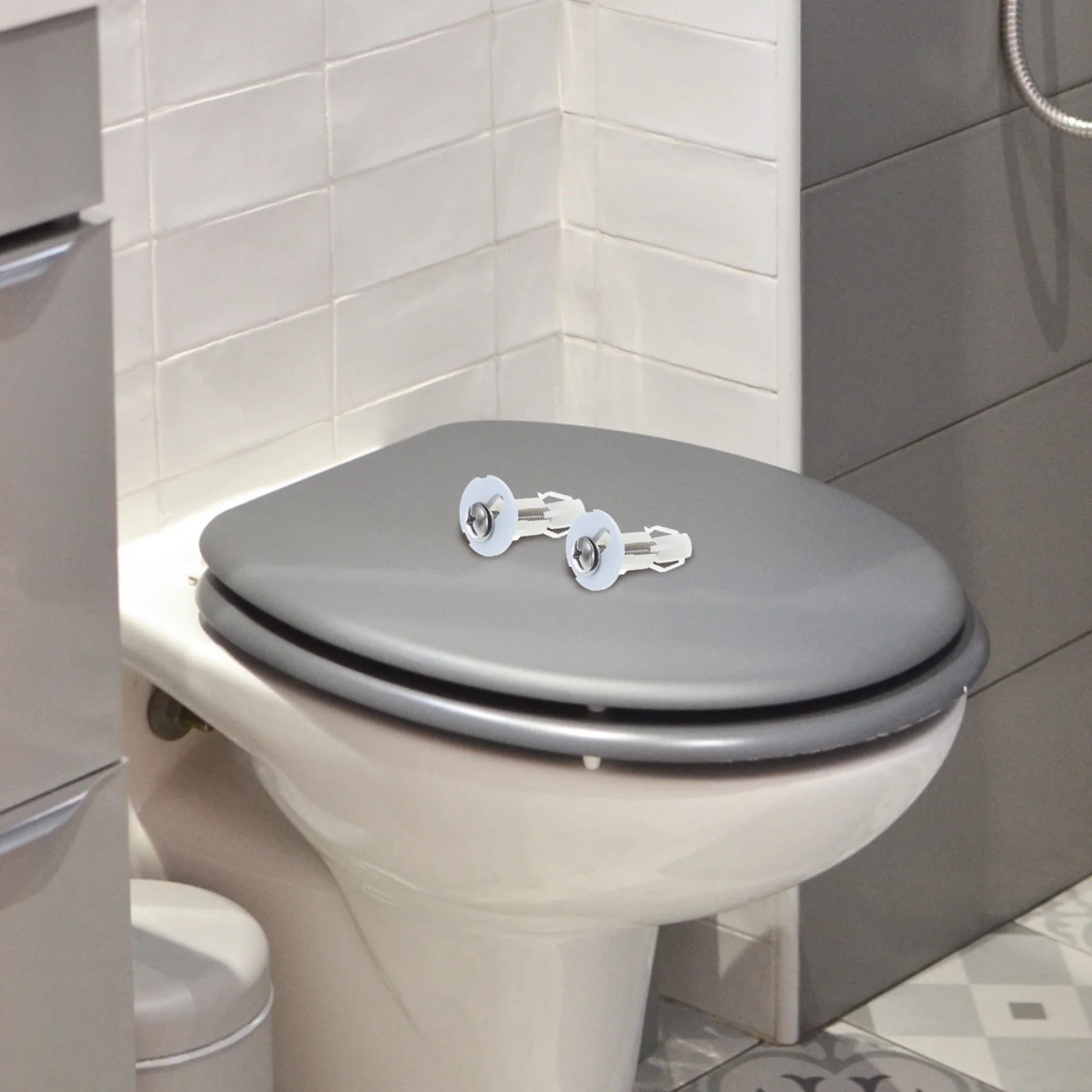 

10Pcs Expansion Screws for Toilet Seat Bolts Replacement Heavy Duty 304 Stainless Steel Nylon Pom Hardware Fix Kit Universal