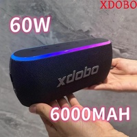 Portable XDOBO X8 III 60W High-power Wireless Bluetooth Speaker BT5.3 Power Bank EQ Heavy Bass Outdoor Travel Loud High Volume