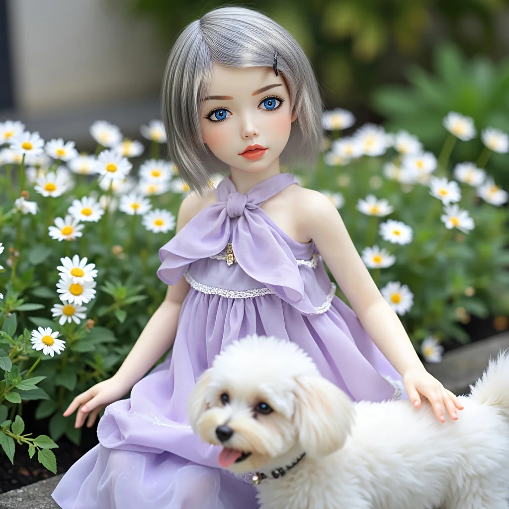 Soft Touch Anime Figur Mädchen Flexible Skelett BJD Puppe, bezauberndes handgefertigtes Modell zum Entspannen und als Geschenk