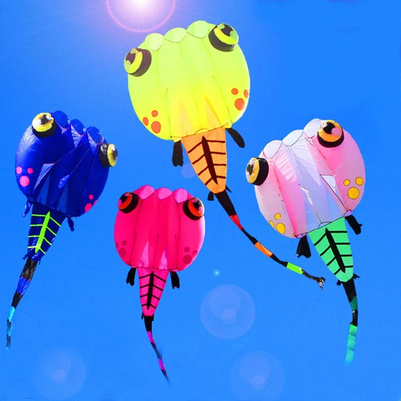 free shipping large tadpole kite fabric soft kites for adults reel toy animal kite professional kite octopus factory parachute