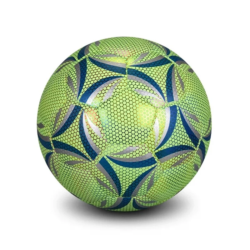Luminous Size 4 Soccer Ball Size 4 Children's Football Dazzling Glow In The Dark Training And Game Ball Long-Lasting Brightness-
