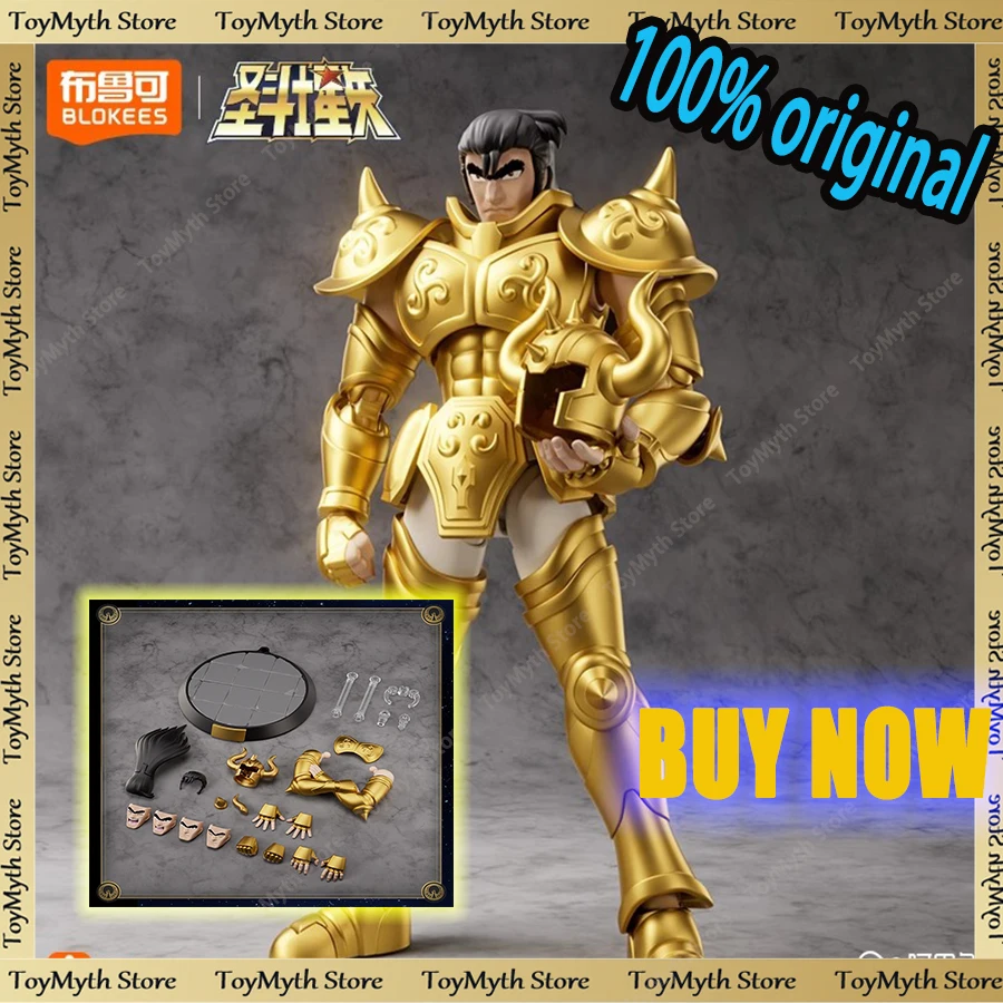 

15CM Original Blokees Saint Seiya Taurus Aldebaran Anime Figure Champion C.lass Toy Assembly Model Kit Model Doll Collection Toy