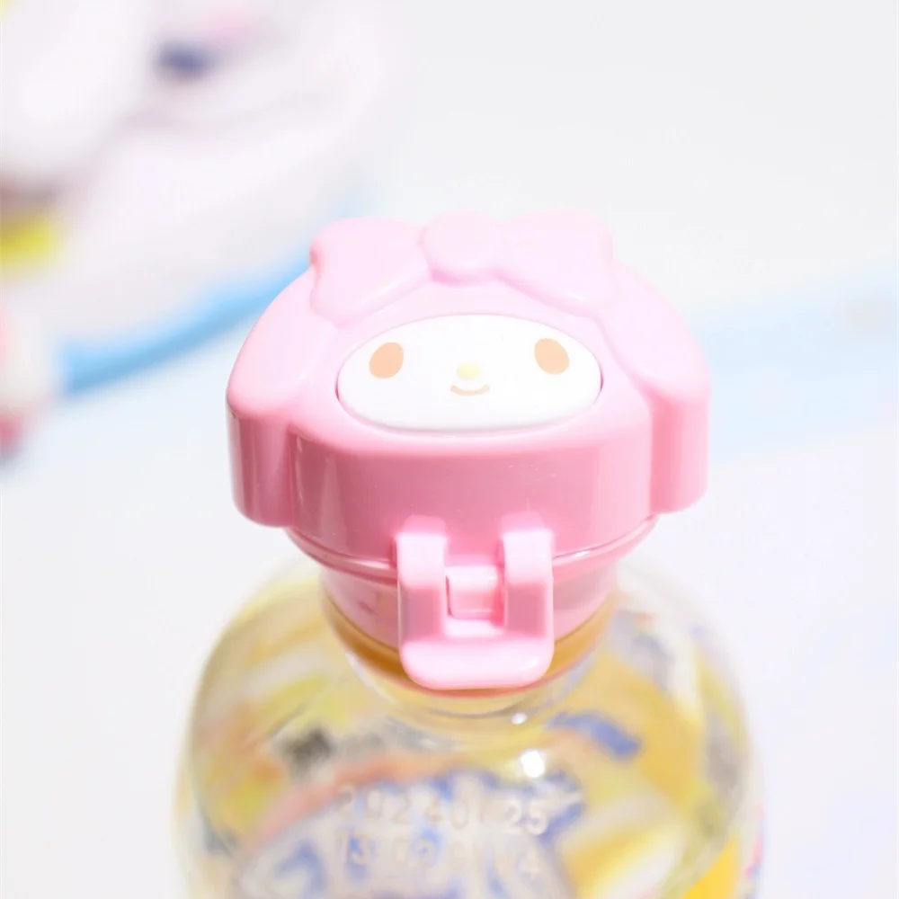 Genuíno olá kitty garrafa de água reutilizável tampa de palha kawaii sanrio kt gato melodia dos desenhos animados substituição tampas de garrafa presentes para meninas