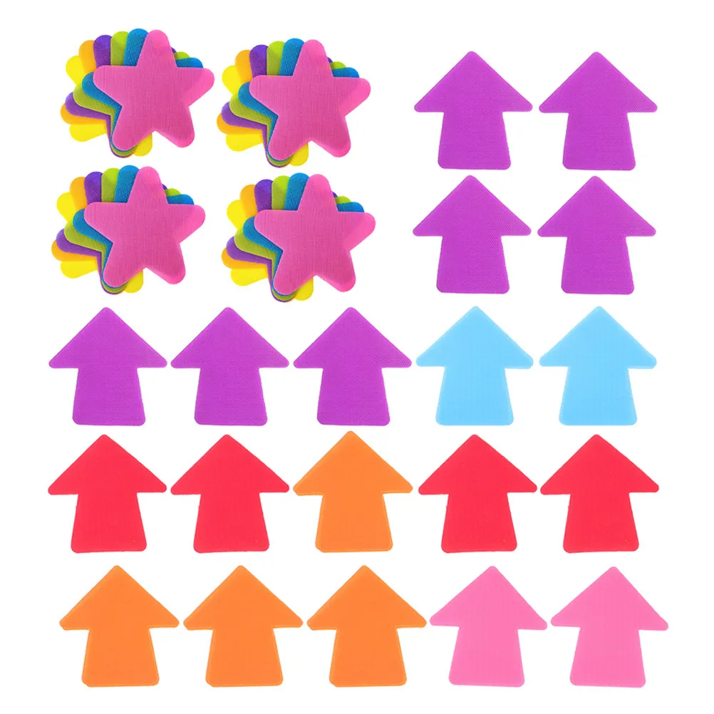 60pcs-children's-game-carpet-markers-shapes-hook-loop-fastening-sitting-position-dots-for-classroom-kindergarten