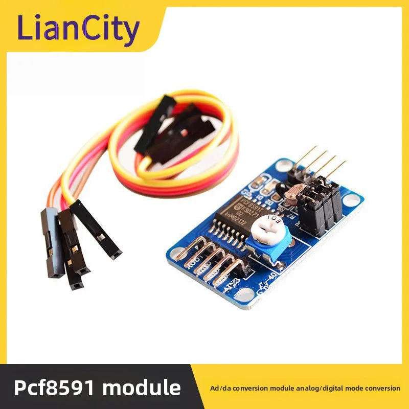 PCF8591 Module, AD/DA Conversion Board, Analog to Digital & Digital to Analog Converter Module