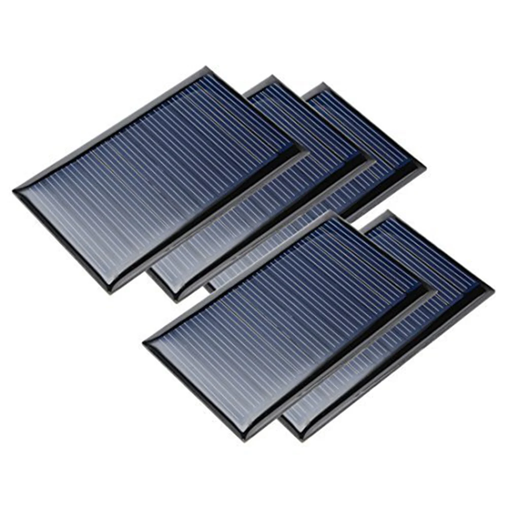 5Pcs 6V 70mA Poly Mini Solar Cell Panel Module DIY For Charging Devices Home Lighting Powering Low-power Appliances