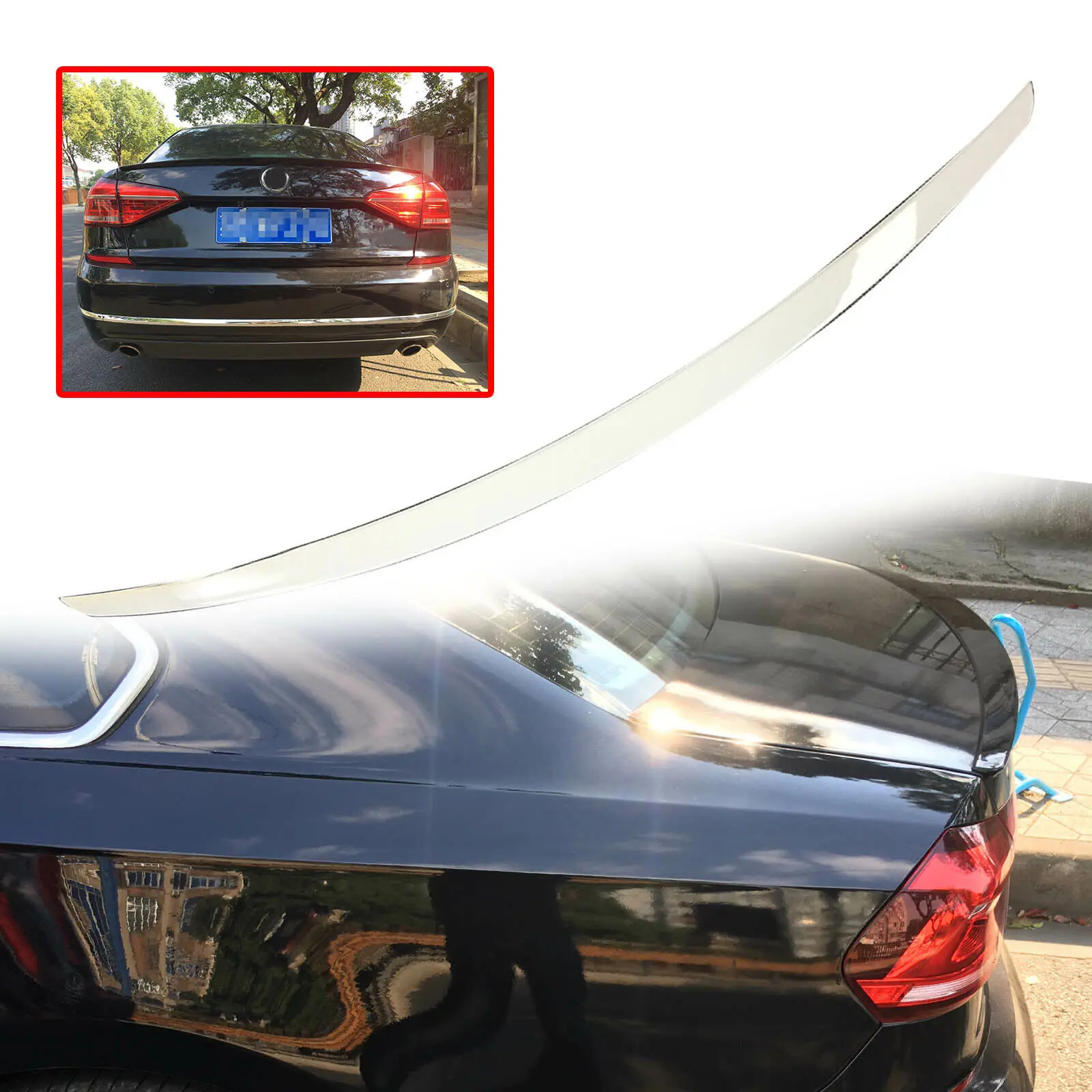 

Rear Trunk Spoiler For Volkswagen Passat NMS 2011-2019 White Look