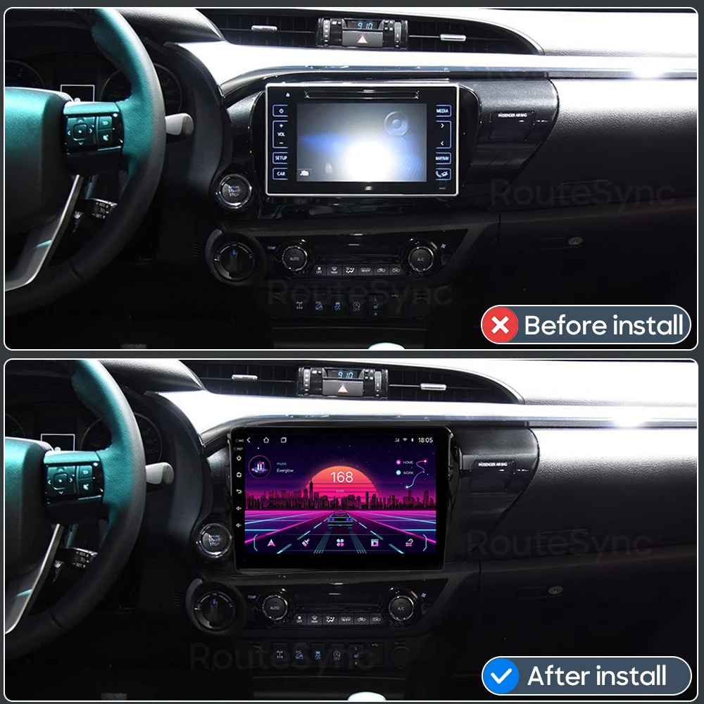 for Toyota HILUX REVO VIGO IMV 2016 - 2020 Android Auto CarPlay Car Radio Video Multimedia Player Audio Screen GPS Navigation