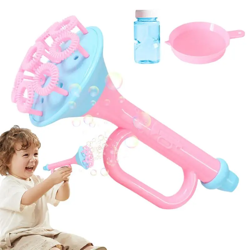 Baguettes à bulles avec solution pour enfants, souffleur de bulles, trompent, jouets amusants, création, été