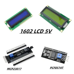 1602 modulo LCD blu/giallo verde schermo logo display LCD standard integrato HD44780 controller LCD equivalente interfaccia I2C 5V