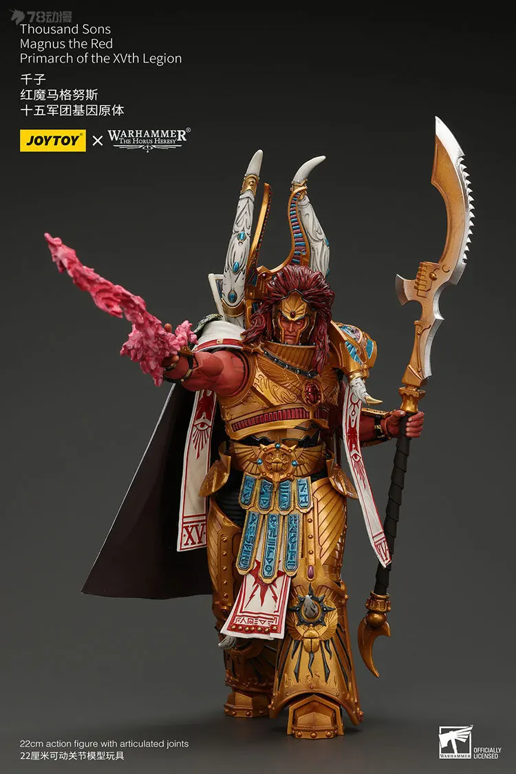 JOYTOY oryginalny Warhammer40K genealogia cesarza koronowanego książęta seria Magnus Qianzi Model postaci zabawki Model prezenty dla chłopców