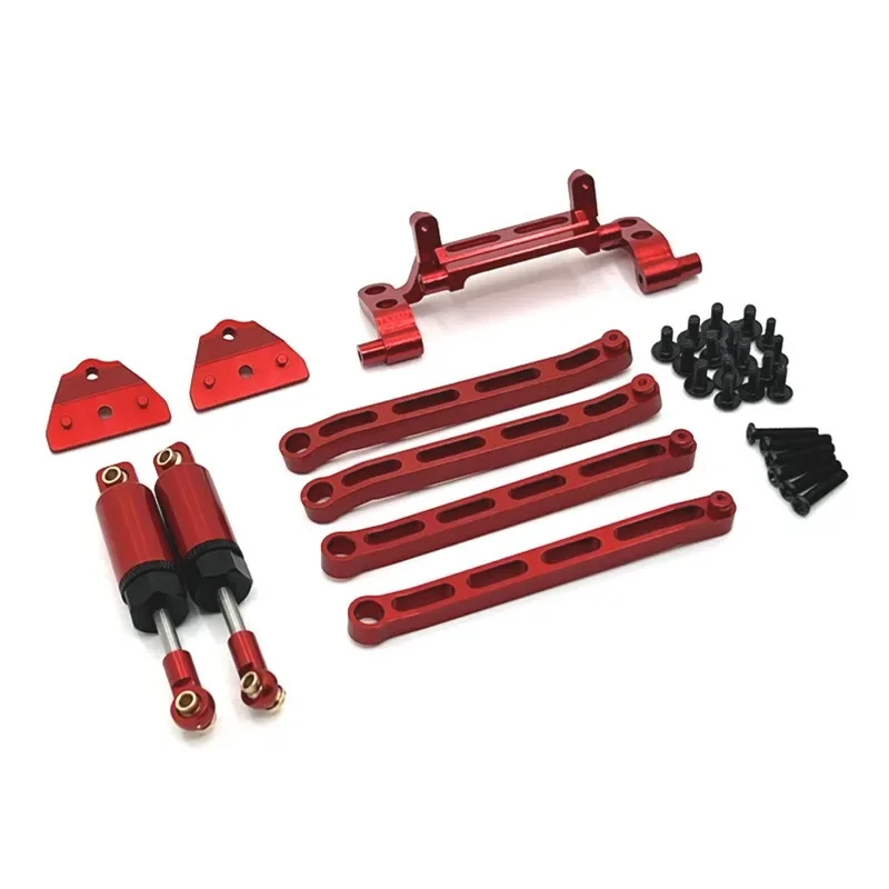 

MN82 LC79 MN78 Metal Chassis Link Rod Pull Rod Servo Mount Oil Shock Absorber Set 1/12 RC Car Upgrade Parts Accessories