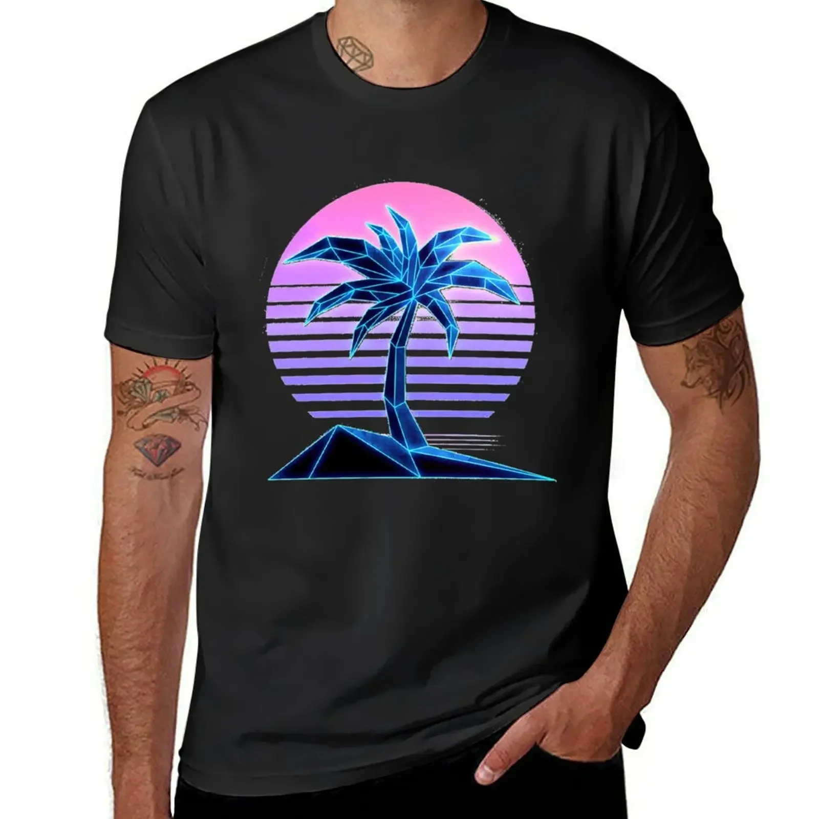 retrowave T-Shirt cute tops customs tees t shirts men