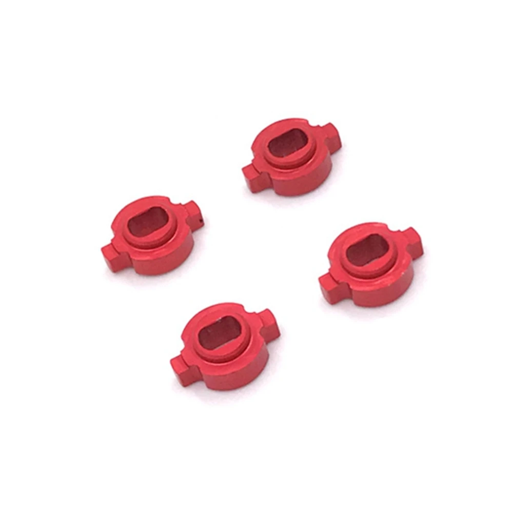 4Pcs Metal Bond Changeover Adapter for Mosquito RC Car ZERO-Z Kyosho MINI-Z MR-03 Wheel Hub Change to AWD,Red