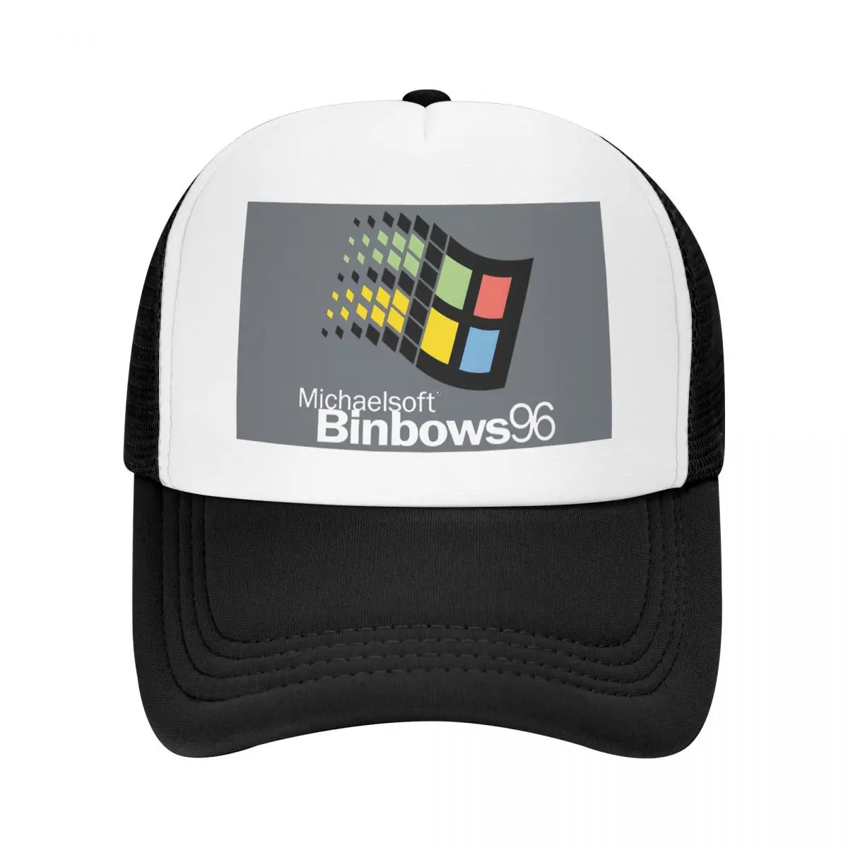 Windows 95 Geeks Nerd Mesh Cap Mode Mesh Baseball Caps Verstellbare Mütze Hip Hop Sommer Unisex Baseball Hüte Polychromatisch