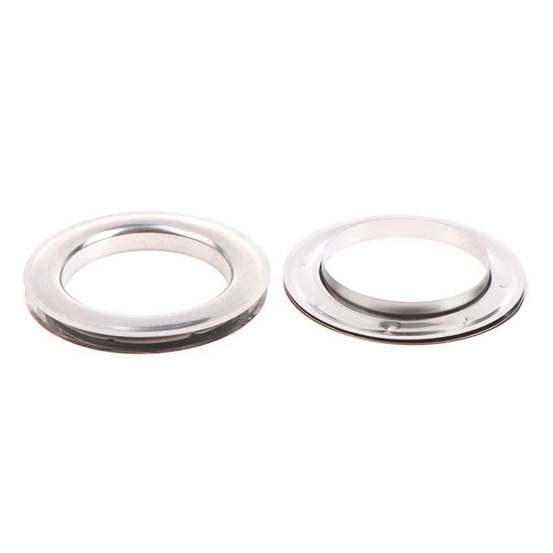 10 pairs Eyelet Curtain Rings Curtain Grommet Top Silvery Metal Ring Header Curtain Accessories Be Assembled With A Press