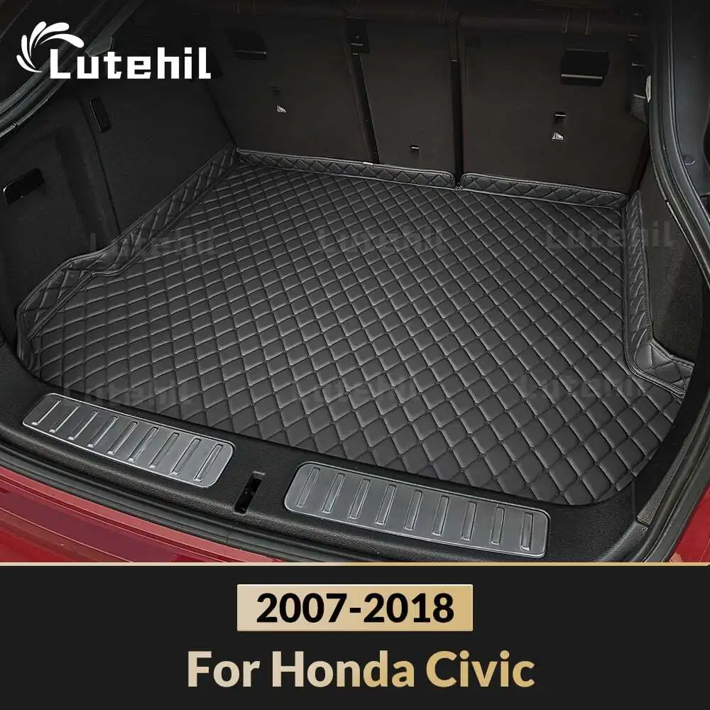 

Для Honda Civic 2007-2018 изготовленный на заказ коврик в багажник автомобиля, антигрязная накладка, защитный коврик, грузовой вкладыш, автомобильные аксессуары для интерьера